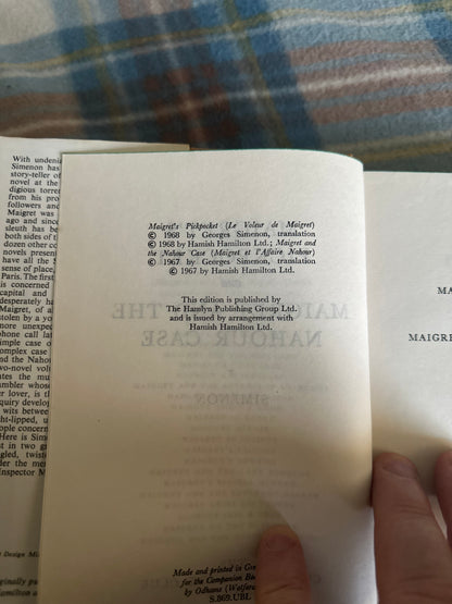 1968 Maigret’s Pickpocket & Maigret & The Nahour Case - George’s Simenon(Companion Book Club)