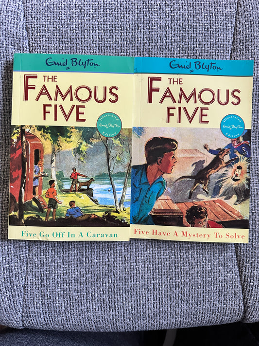 2000/1997 Five Go Off In A Caravan & Five Have A Mystery To Solve - Enid Blyton (Eileen Soper) Hodder