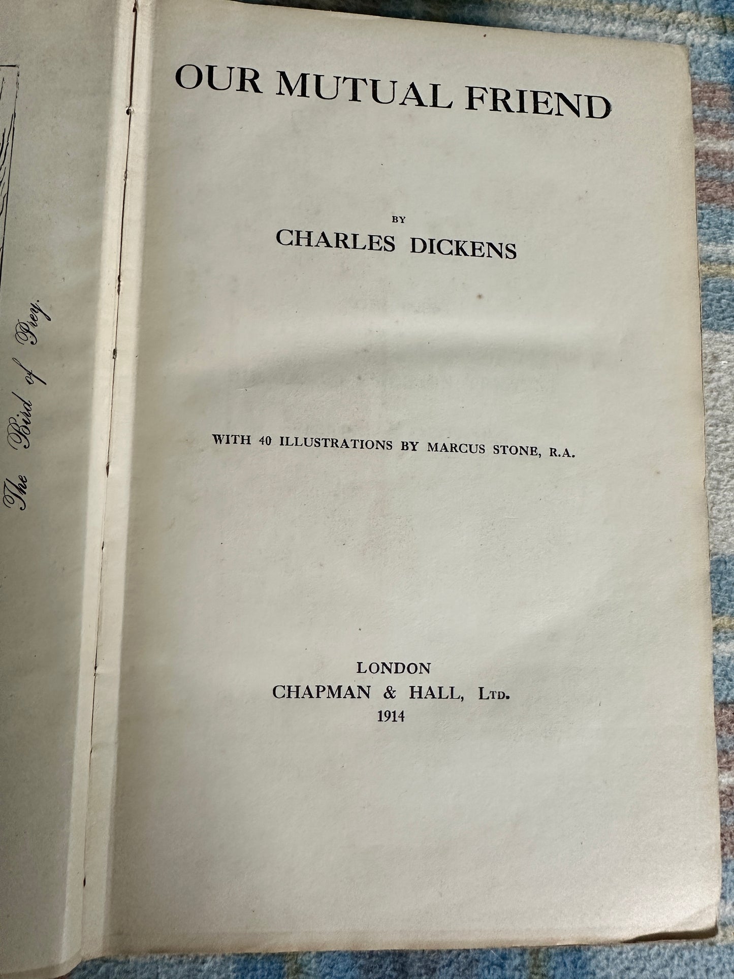 1914 Our Mutual Friend - Charles Dickens(Marcus Stone Illust)Chapman & Hall