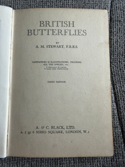 1941 British Butterflies - A. M. Stewart (A&C Black Ltd)