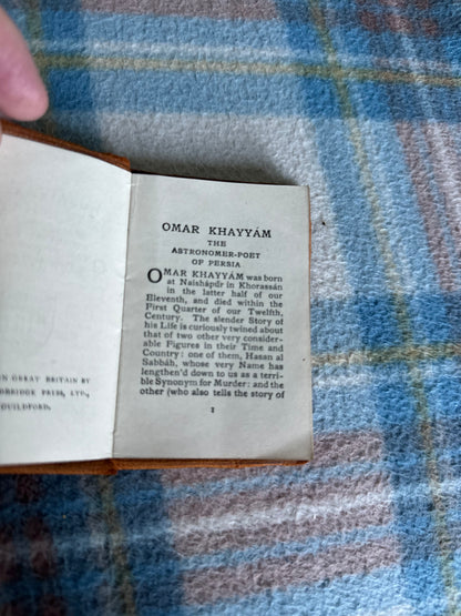 1920’s Rubáiyát Of Omar Khayyám translated by Edward Fitzgerald (Published by Leopold B. Hill) leather with gilt title