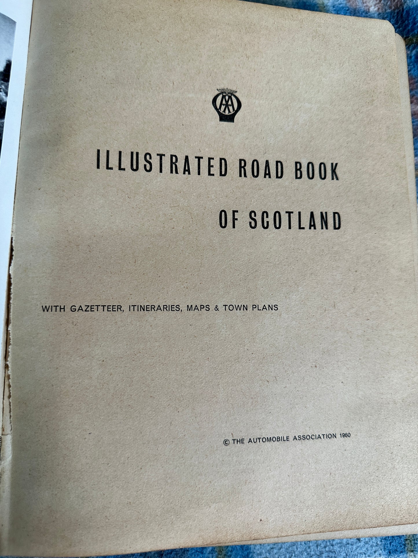 1960*1st* Illustrated Road Book Of Scotland(AA)
