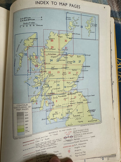1960*1st* Illustrated Road Book Of Scotland(AA)