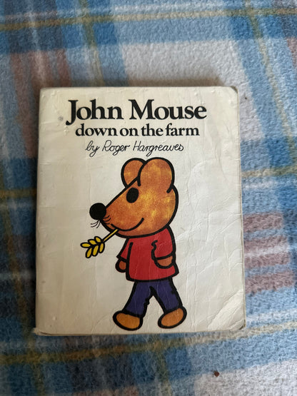 1973 John Mouse Down On The Farm - Roger Hargreaves(Fabbri Books)