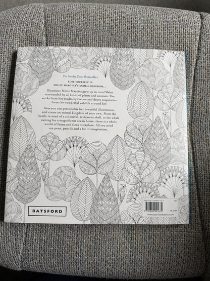 2014 Millie Marotta’s Animal Kingdom A Colouring Book Adventure (As new) Batsford