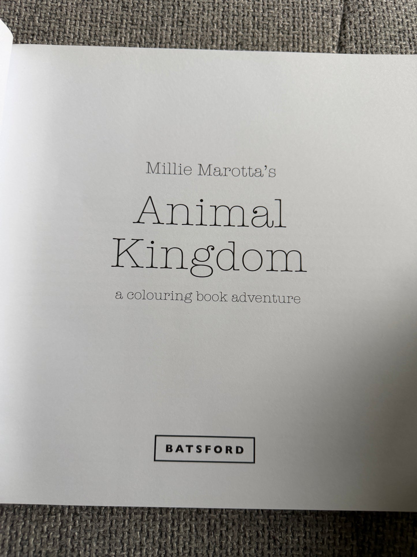 2014 Millie Marotta’s Animal Kingdom A Colouring Book Adventure (As new) Batsford