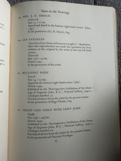 1941 Augustus John Drawings - Lillian Browse & T. W. Earp (Faber & Faber Ltd)