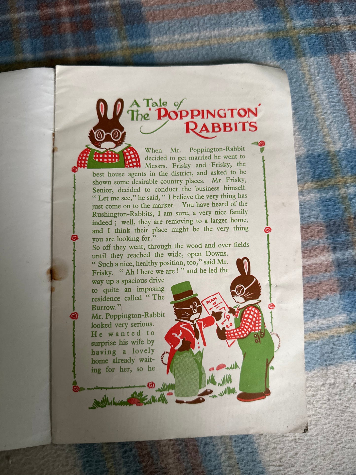 1940’s The Poppington Rabbits(Holborn Series) printed in England