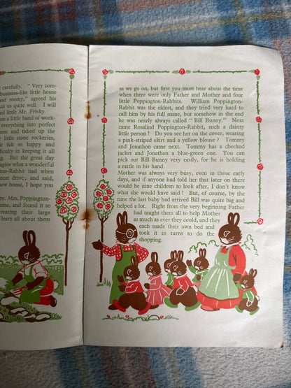 1940’s The Poppington Rabbits(Holborn Series) printed in England