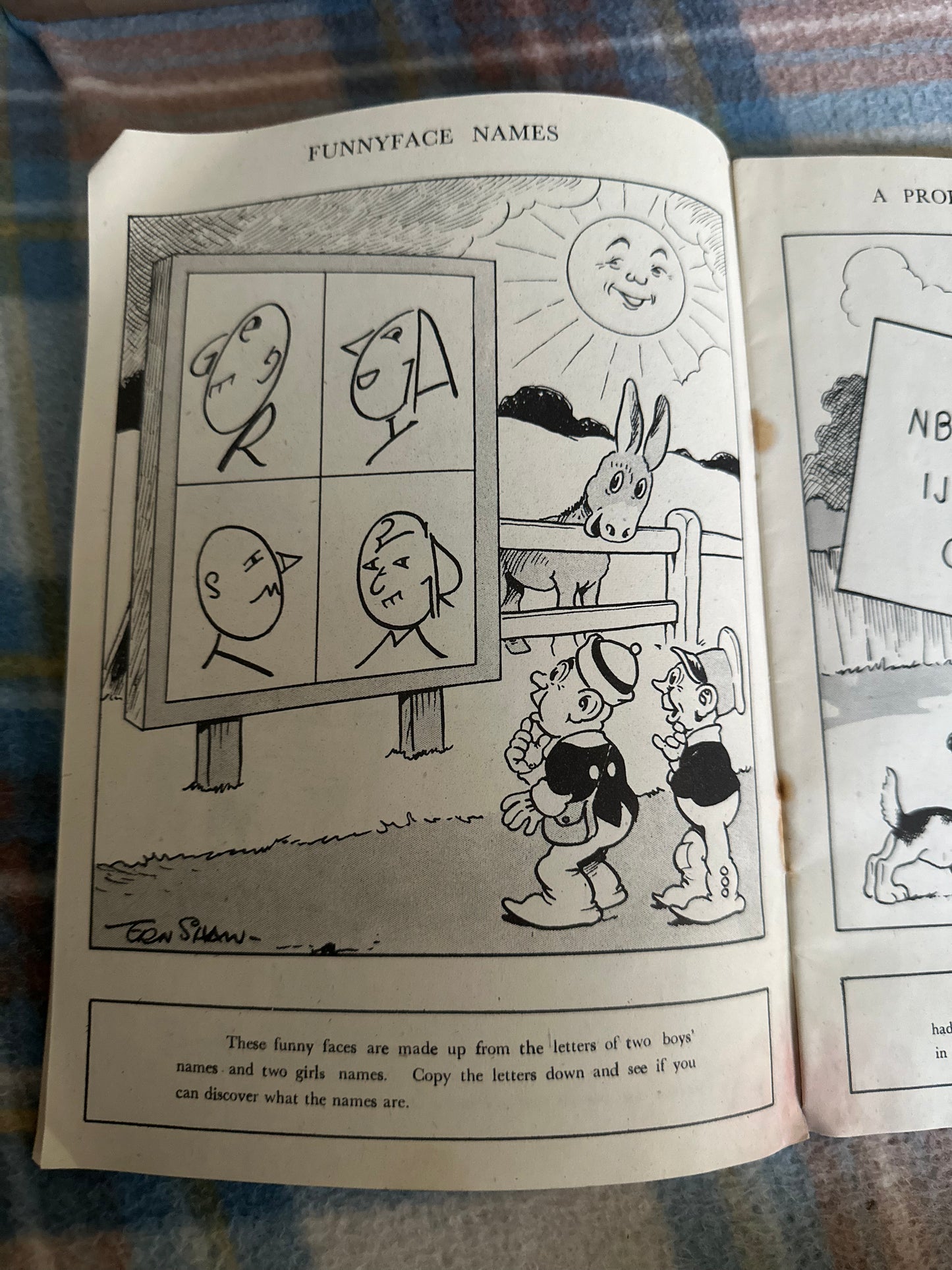 1940’s The Dingbats’ Picture Puzzle Book (Tom Shaw illustration) printed in England