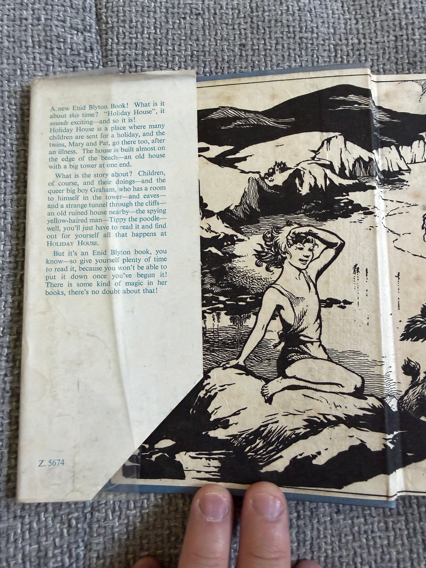 1955*1st* Holiday House - Enid Blyton (Grace Lodge illust) Evans Bros.