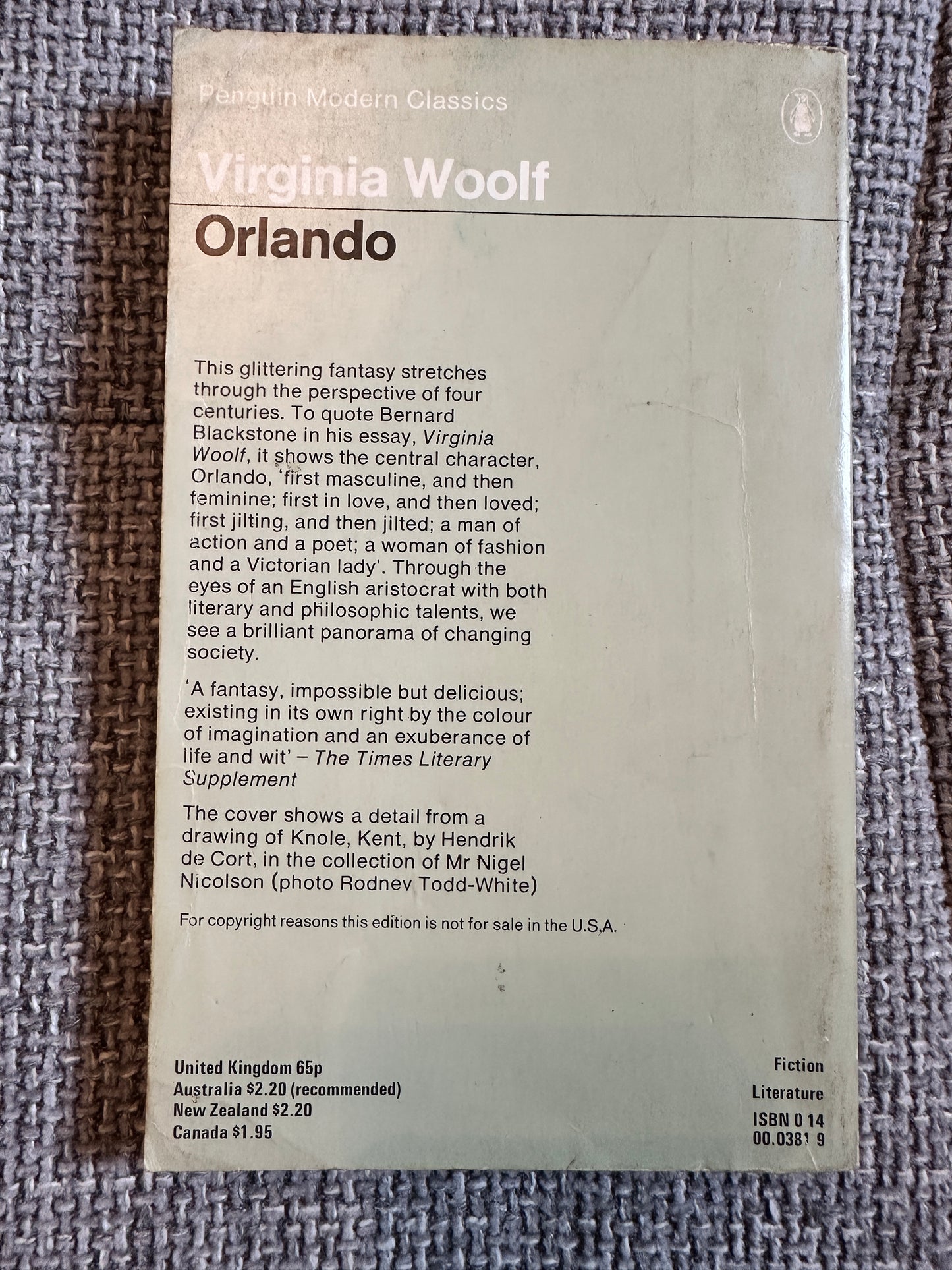 1975 Orlando - Virginia Woolf (Penguin Modern Classics)