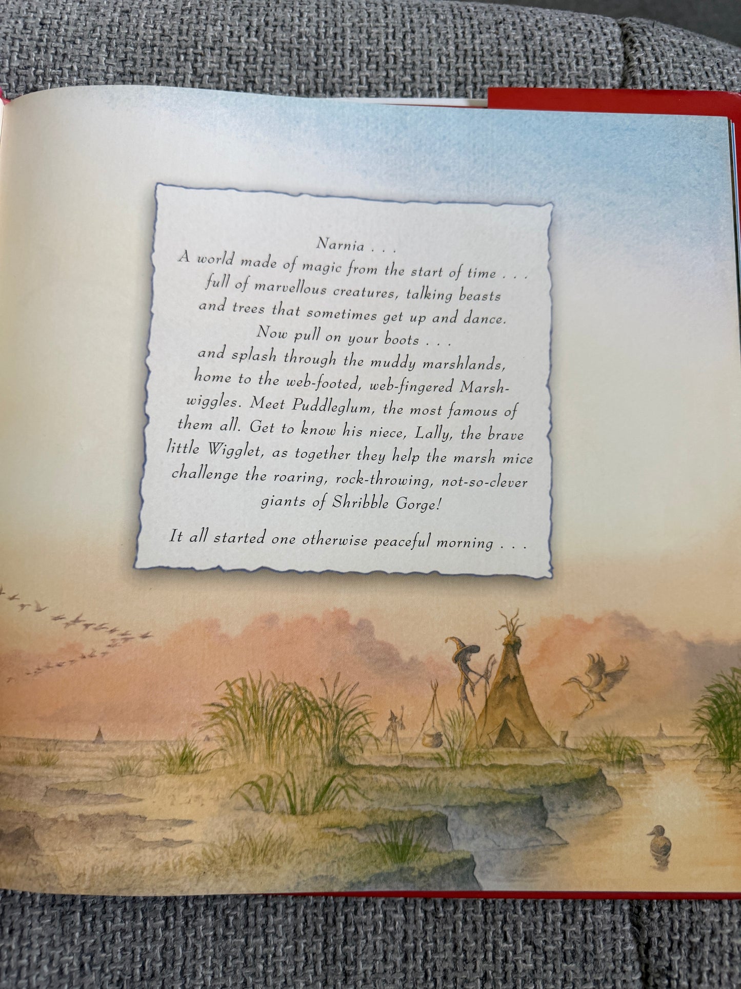 2005*1st* The Giant Surprise (A Narnia Story) Hiawyn Oram (Tudor Humphries illust) HarperCollins