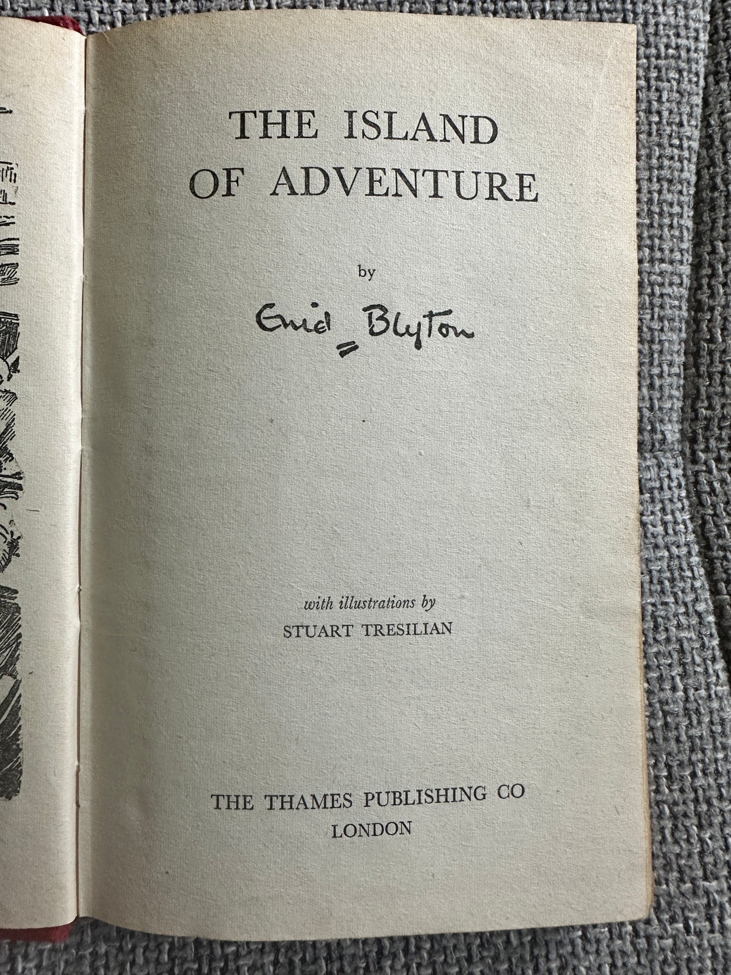 1958 The Island Of Adventure - Enid Blyton(Thames Publisher)