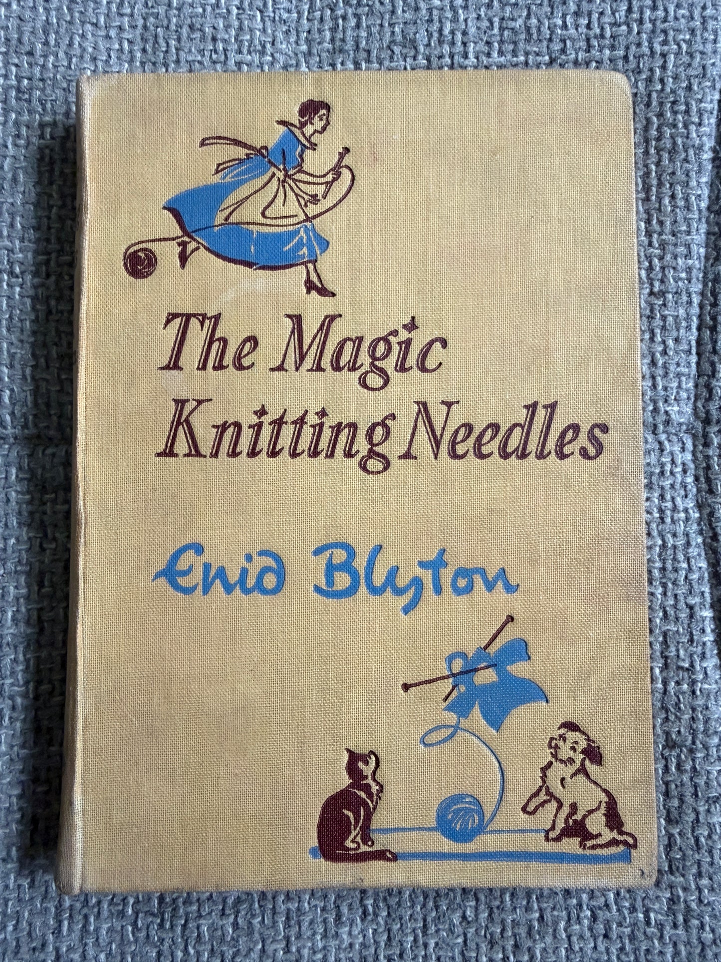 1950*1st* The Magic Knitting 🧶 Needles - Enid Blyton (Eileen Soper illust) MacMillan & Co Ltd