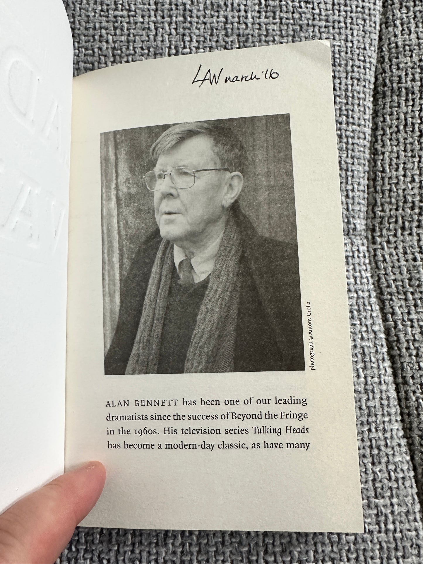 2015 The Lady In The Van - Alan Bennett(Profile Faber & Faber)