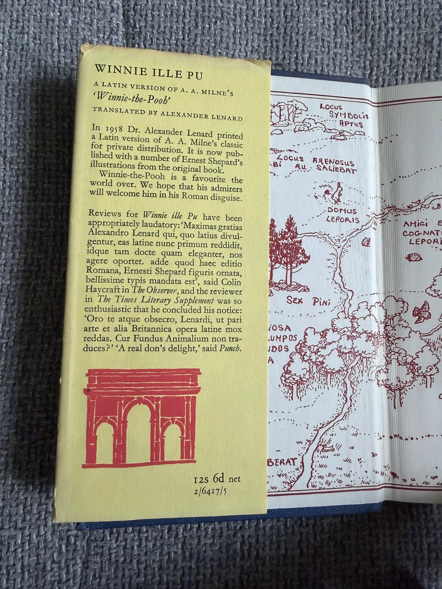 1961 Winnie Ille Pu - A. A. Milne (E. H. Shepard illust) In Latin Translated by Alexander Lenard (Methuen)