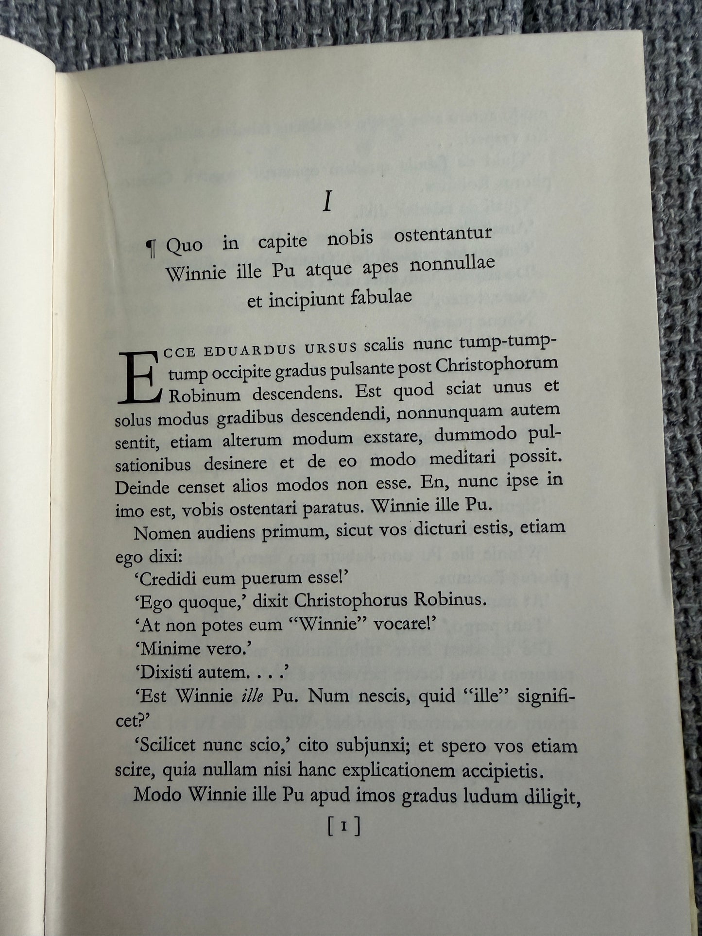 1961 Winnie Ille Pu - A. A. Milne (E. H. Shepard illust) In Latin Translated by Alexander Lenard (Methuen)