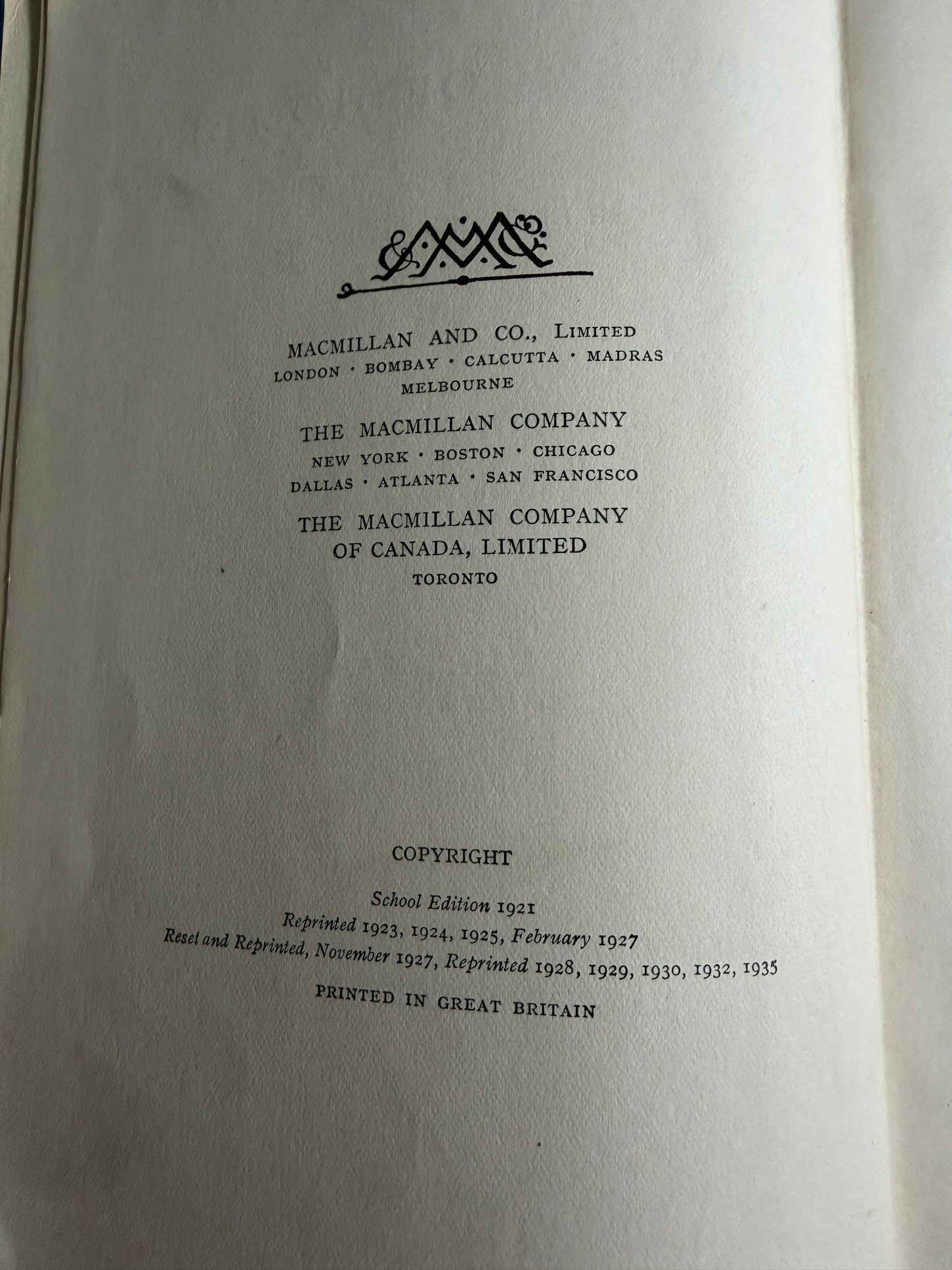1935 The Odyssey Of Homer - S. H. Butcher & A. Lang (MacMillan & Co. Ltd.)