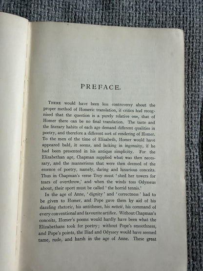 1935 The Odyssey Of Homer - S. H. Butcher & A. Lang (MacMillan & Co. Ltd.)