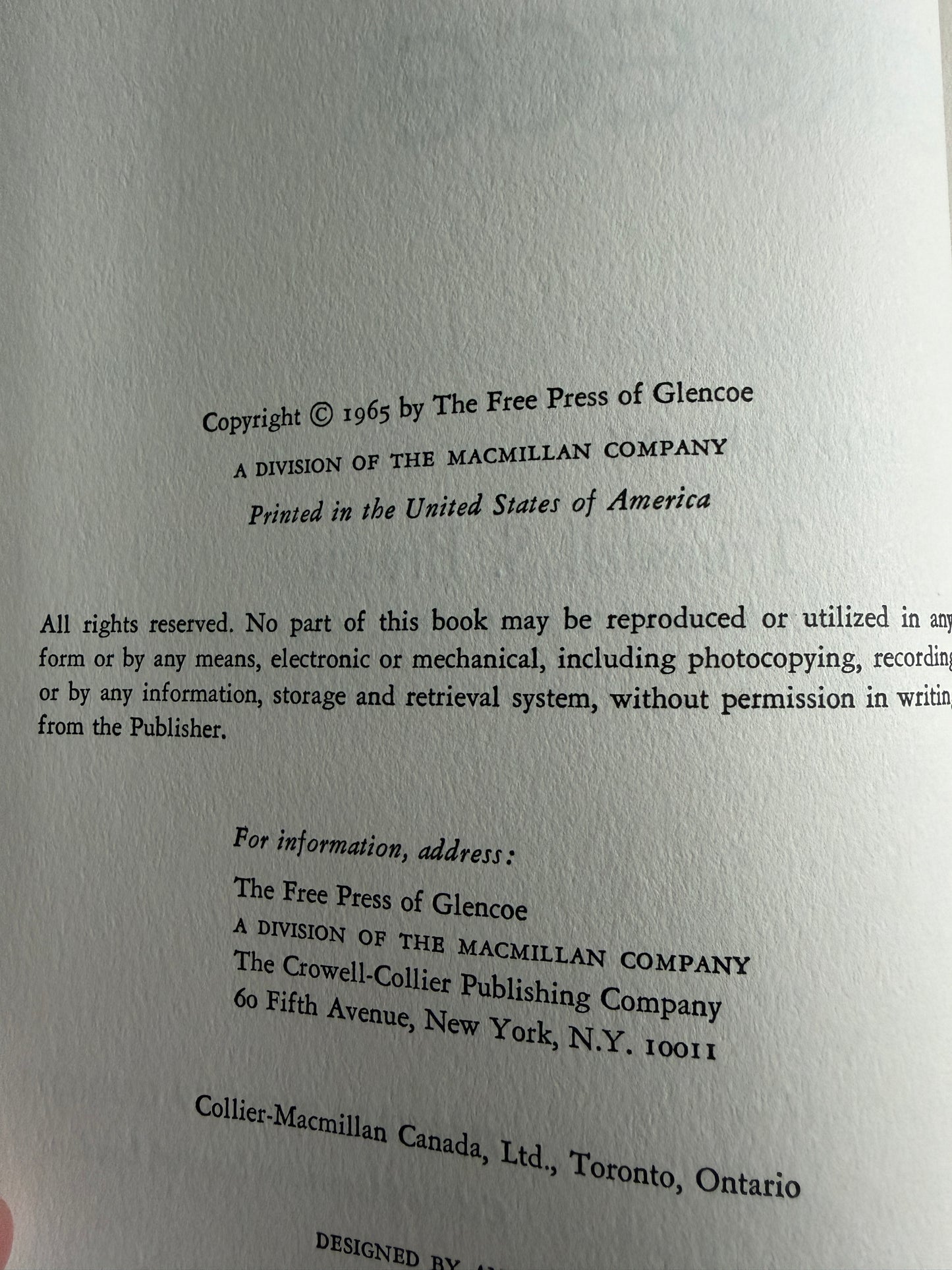 1965 Ancient Greece - Truesdell S. Brown (The Free Press Of Glencoe)