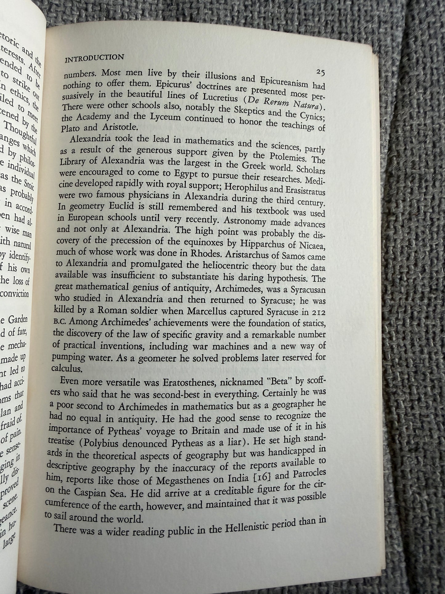 1965 Ancient Greece - Truesdell S. Brown (The Free Press Of Glencoe)
