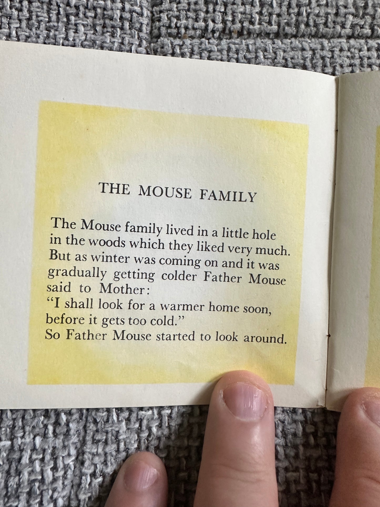 1950’s The Mouse Family A Mini Book (Brown Watson published)