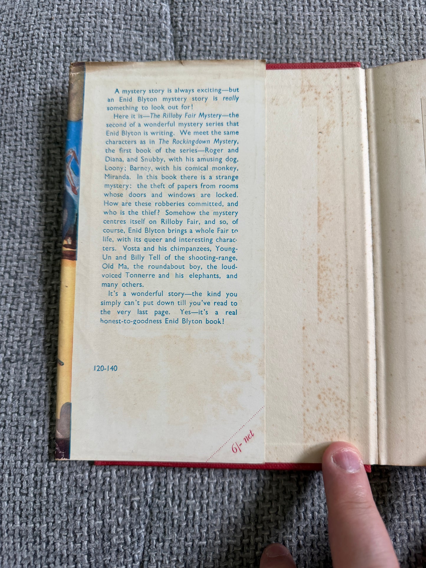 1961 The Rilloby Fair Mystery - Enid Blyton (Gilbert Dunlop illust) Collins