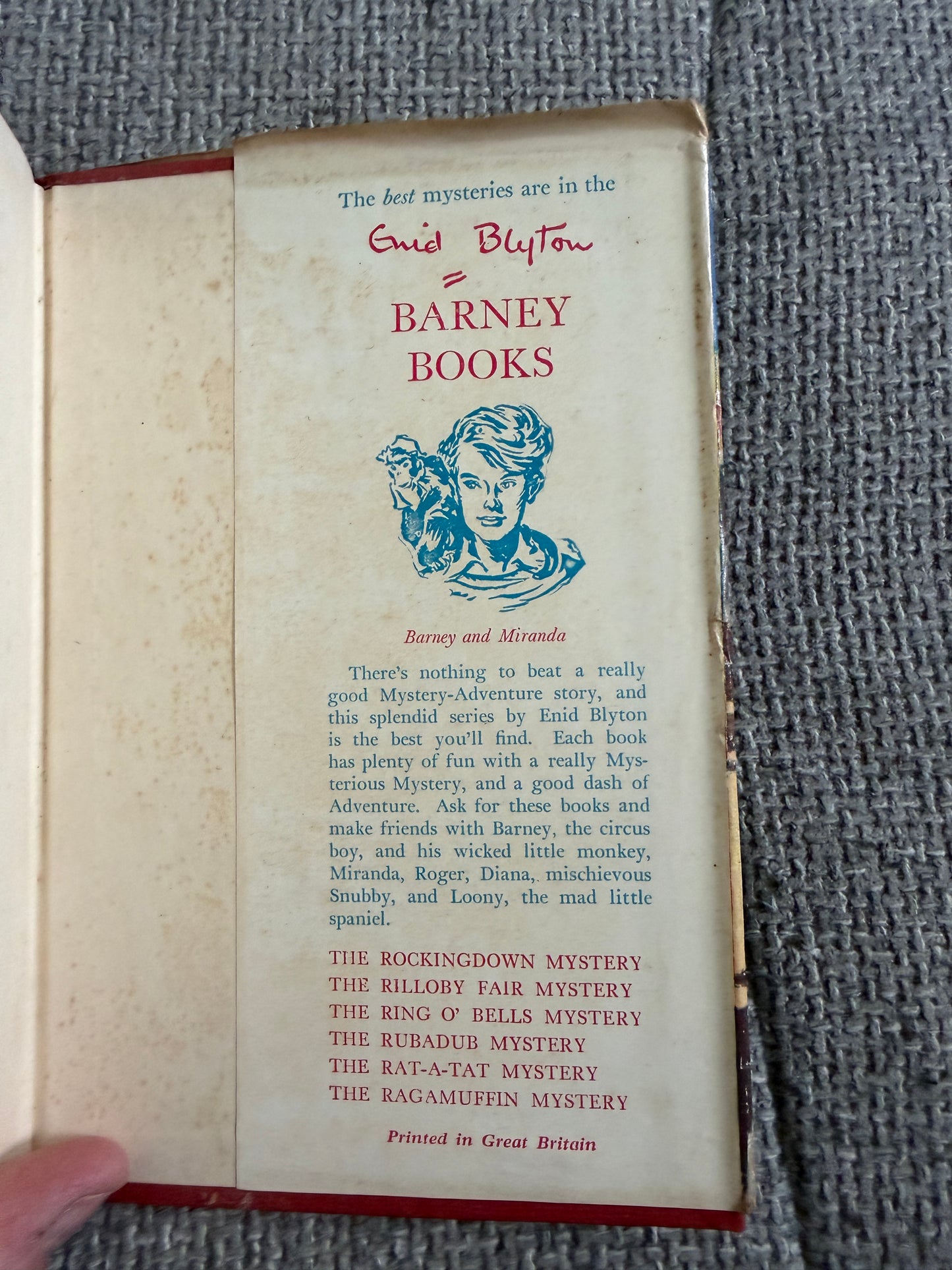1961 The Rilloby Fair Mystery - Enid Blyton (Gilbert Dunlop illust) Collins