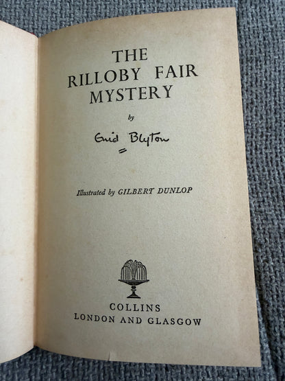 1961 The Rilloby Fair Mystery - Enid Blyton (Gilbert Dunlop illust) Collins