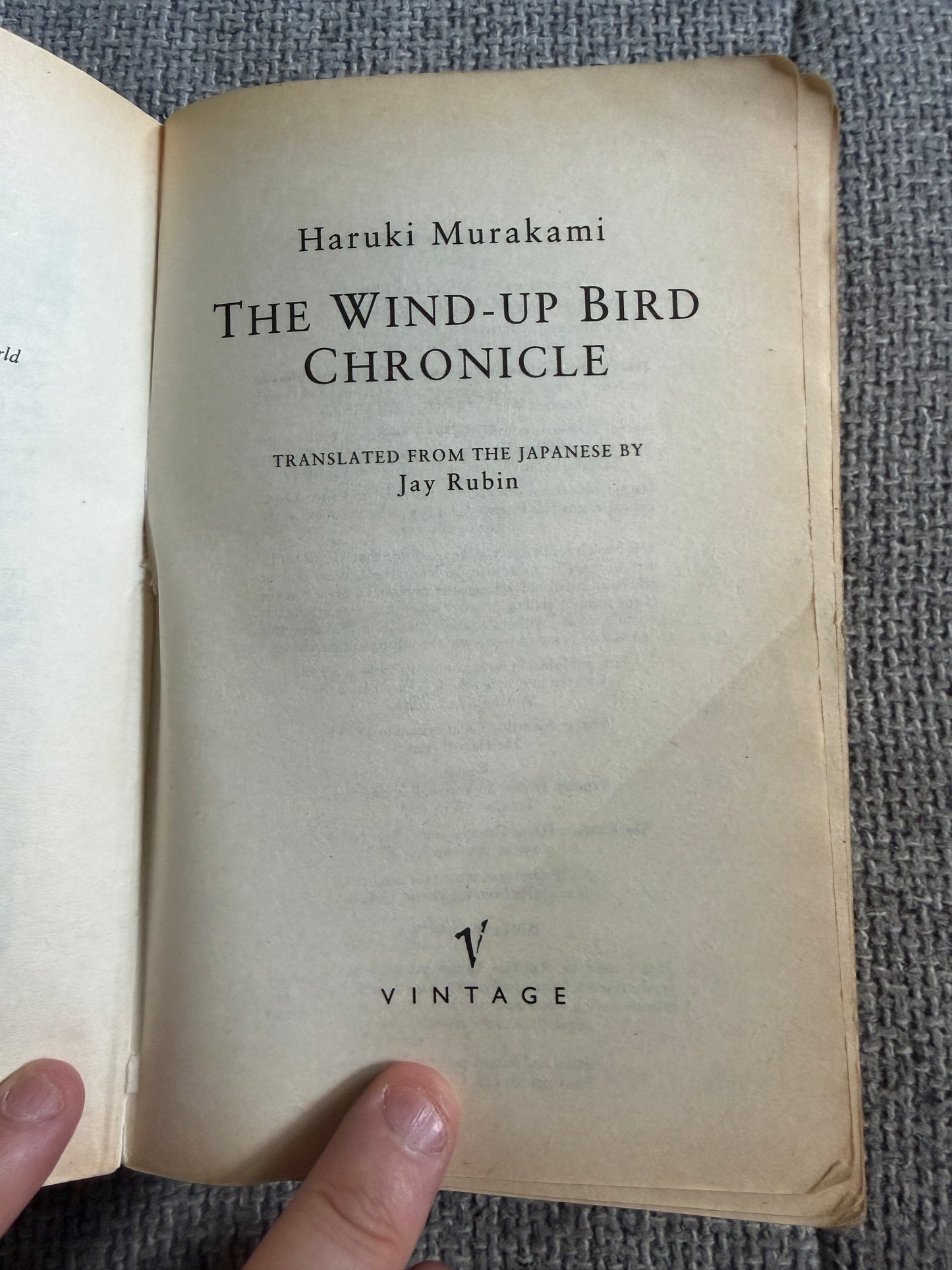 2003 The Wind-Up Bird Chronicle - Haruki Murakami (Vintage Press)