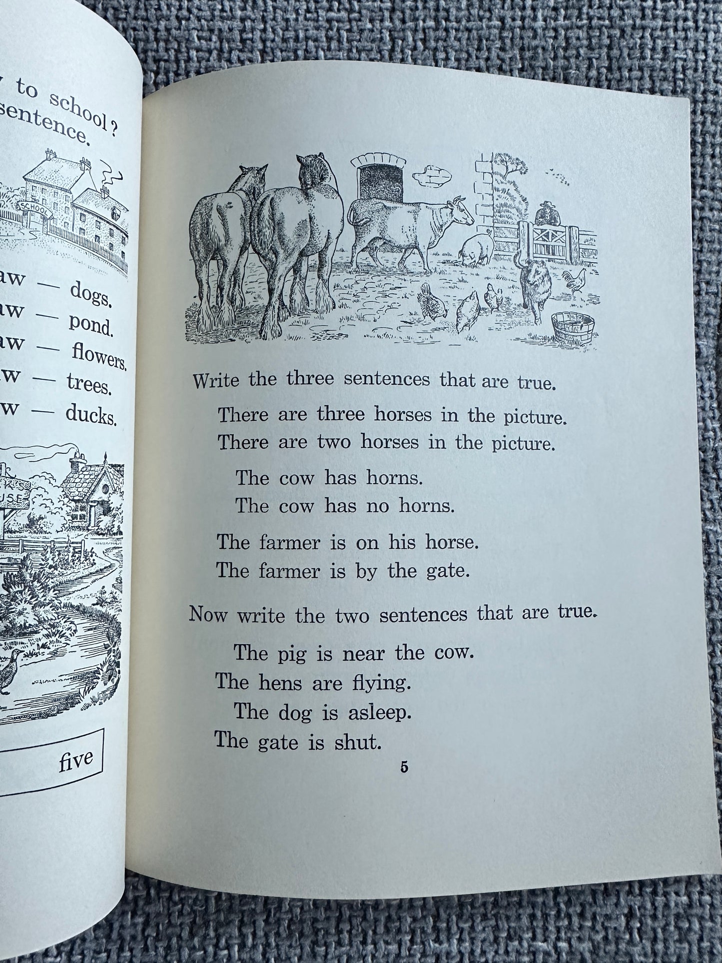 1967 Reading To Some Purpose Book 1 - Phyllis Flowerdew & Ronald Ridout(Illust H. Lutry)Oliver & Boyd Publisher