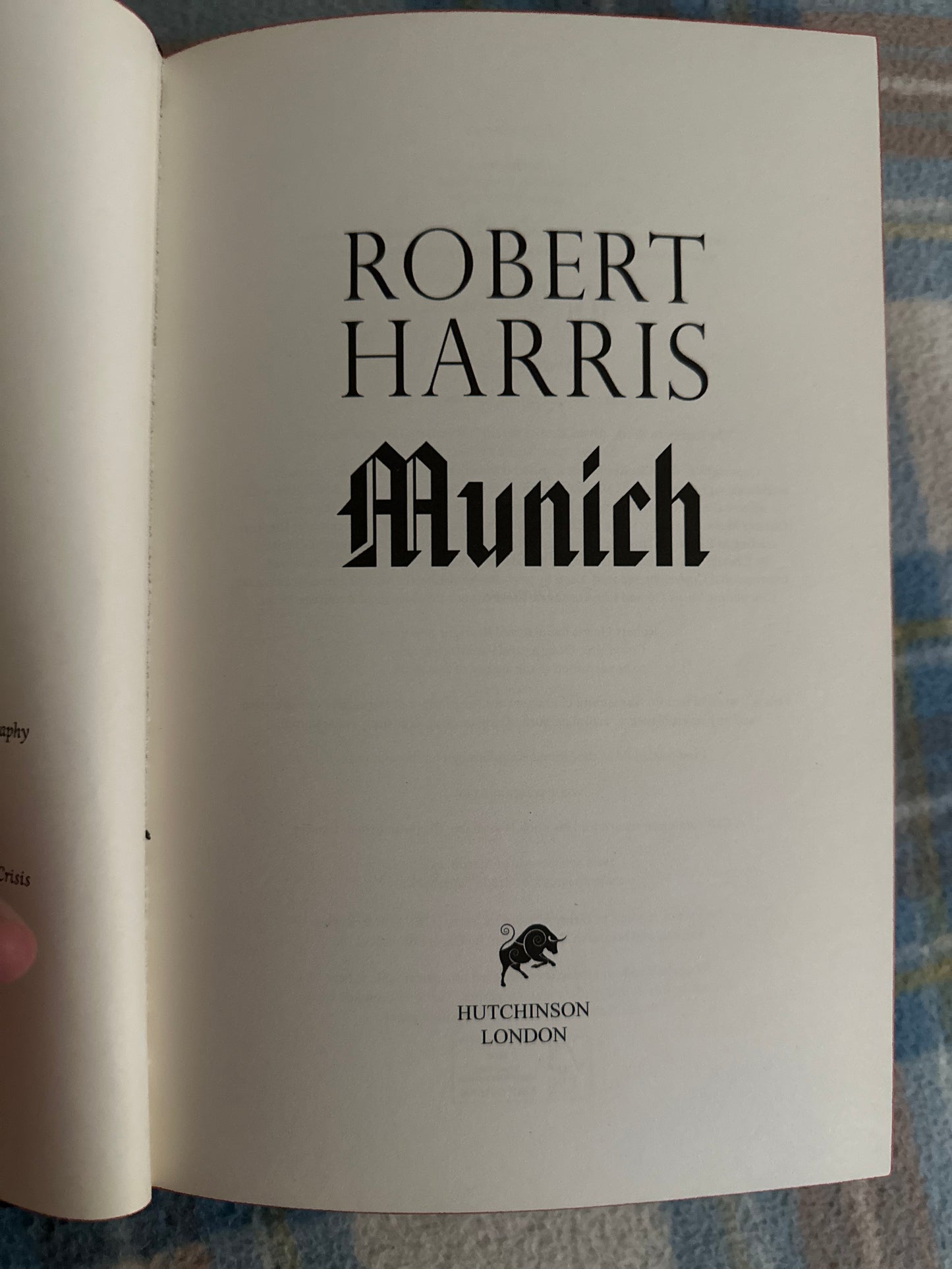 2017*1st* Munich - Robert Harris(Hutchinson Pub)