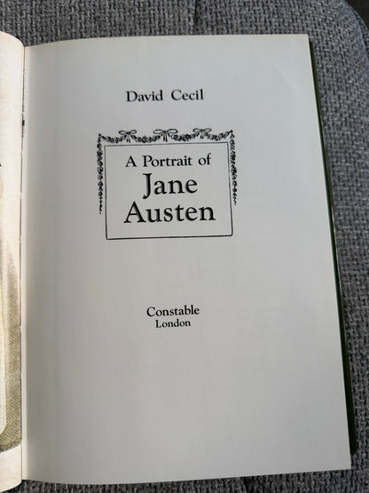 1978*1st* A Portrait Of Jane Austen - David Cecil (Constable)