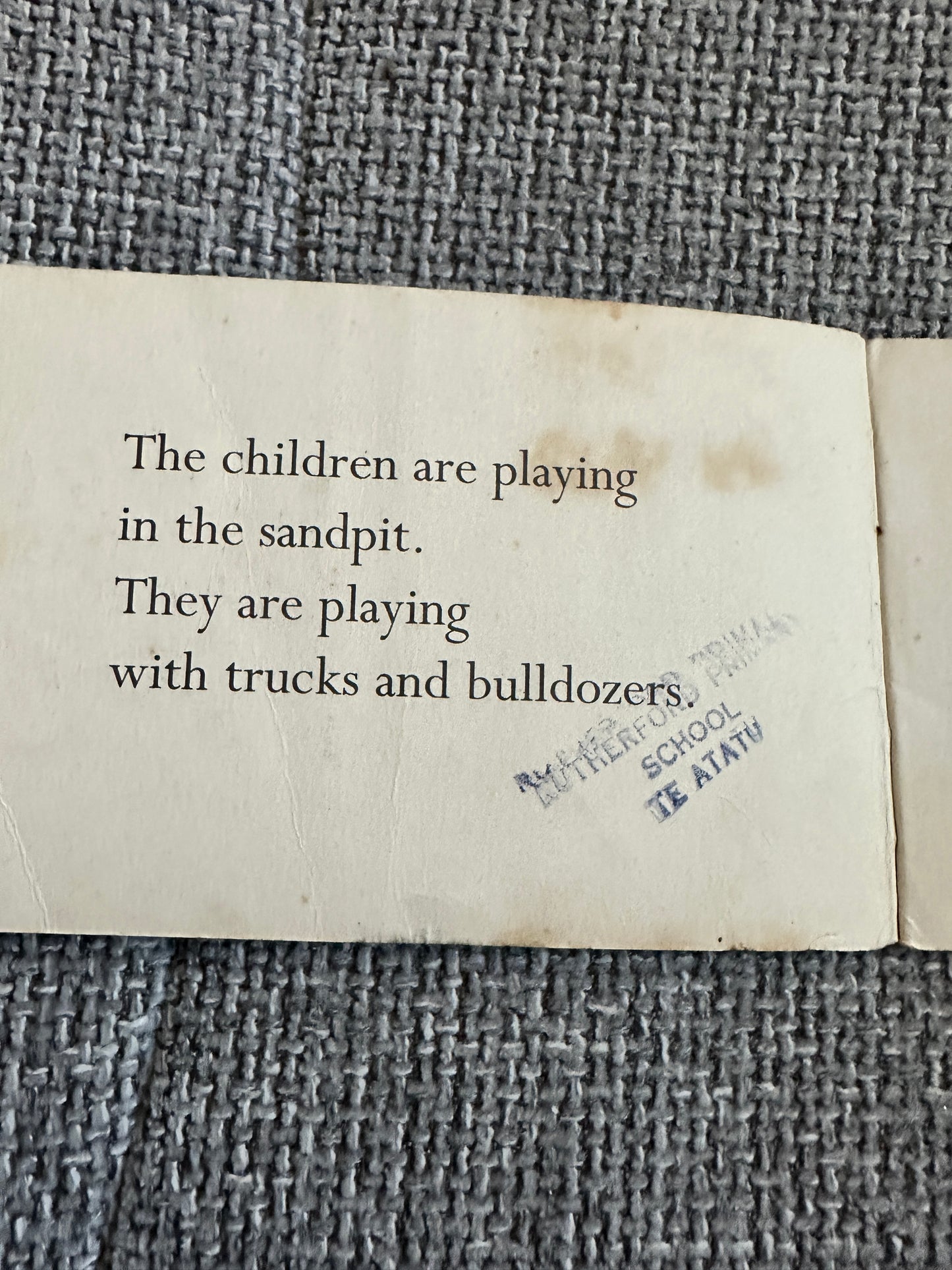 1960’s Ready To Read: Playtime - Dora Riddell(School Publications Branch, Dept Of Education, New Zealand