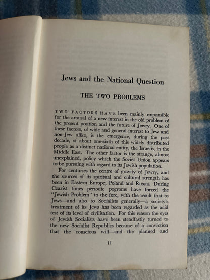 1958 Jews & The National Question - Professor Hyman Levy(Hillway Publishing Company)
