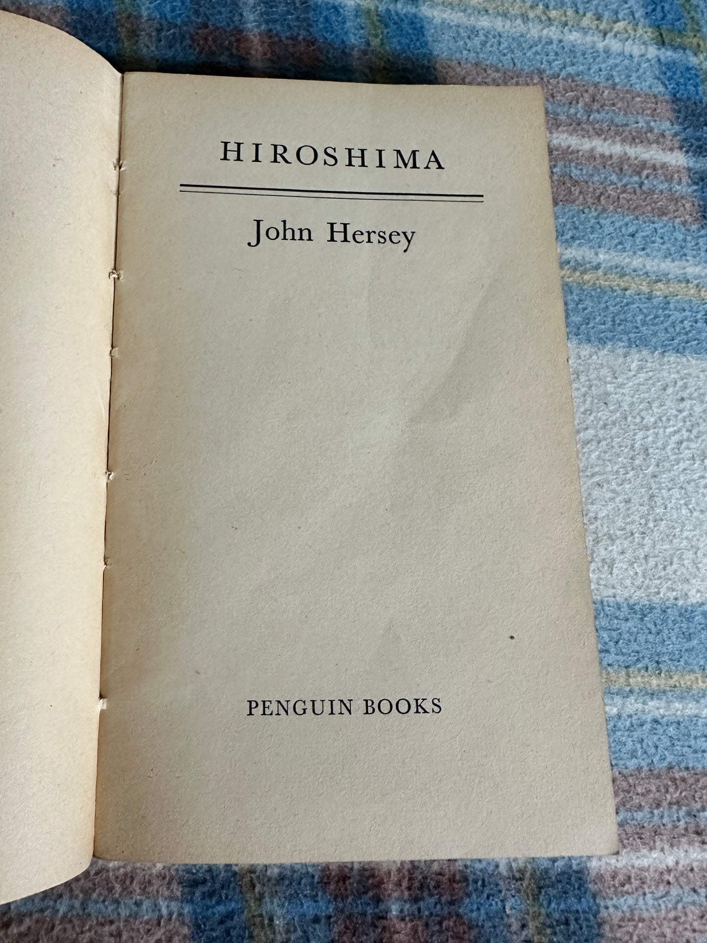 1958 Hiroshima - John Hersey(Penguin Special)