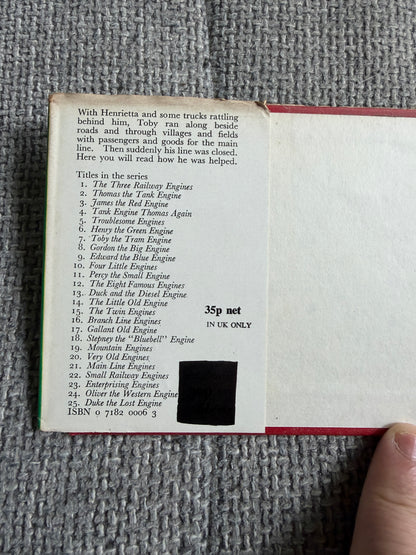 1970 Toby The Tram Engine(No7) The Rev. W. Awdry (C. Reginald Dalby illust) Kaye & Ward Ltd