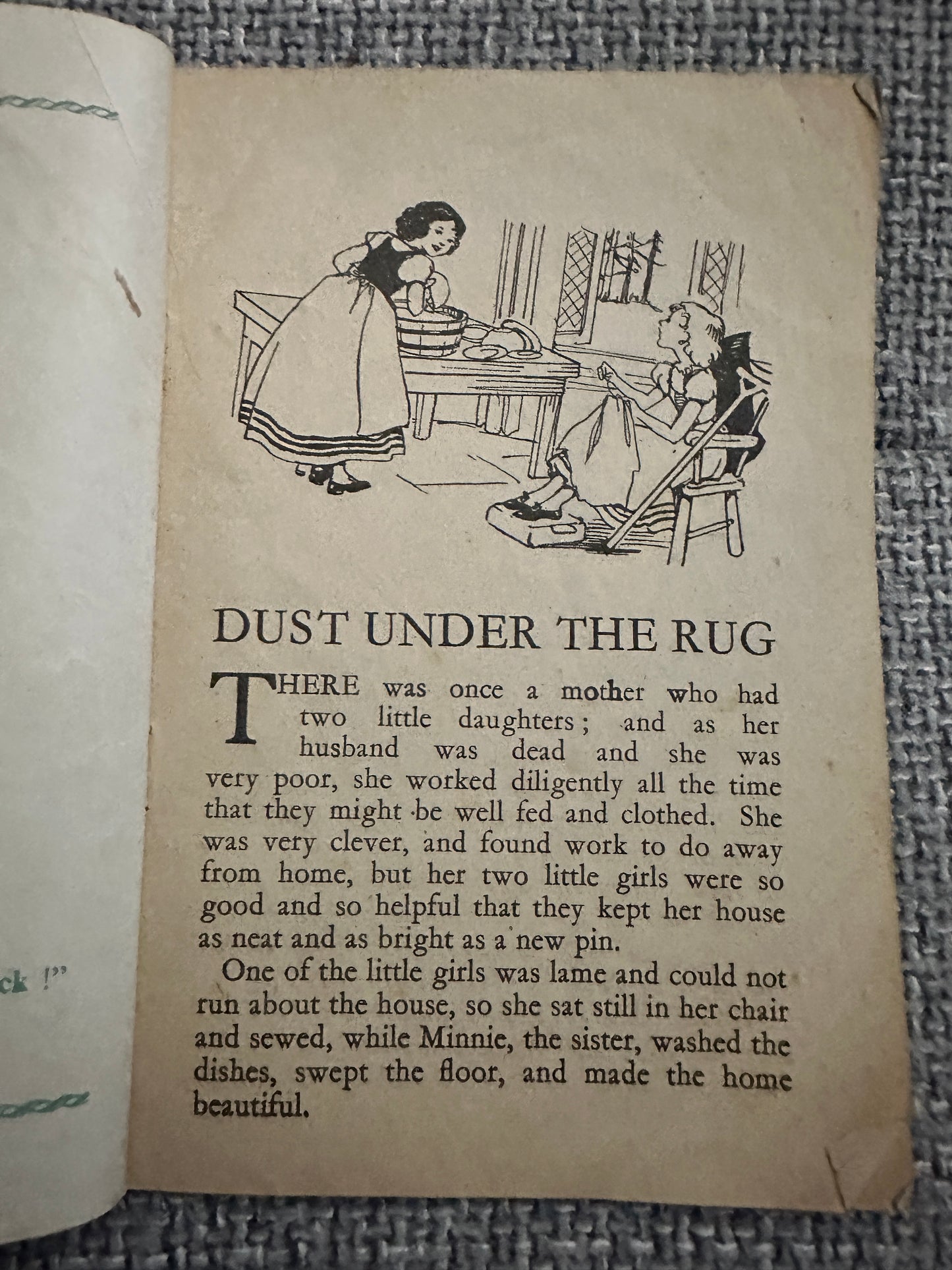 1930’s Dust Under The Rug (Jack & Jill Series No28) no publisher