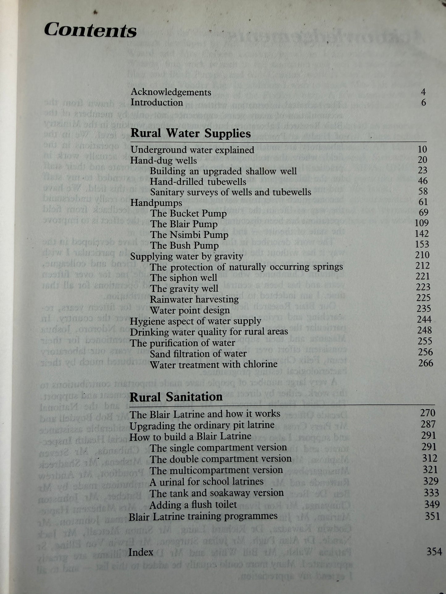 1991 Rural Water Supplies & Sanitation - Peter Morgan, Blair Research Laboratory, M. O. H. Harare (MacMillan)