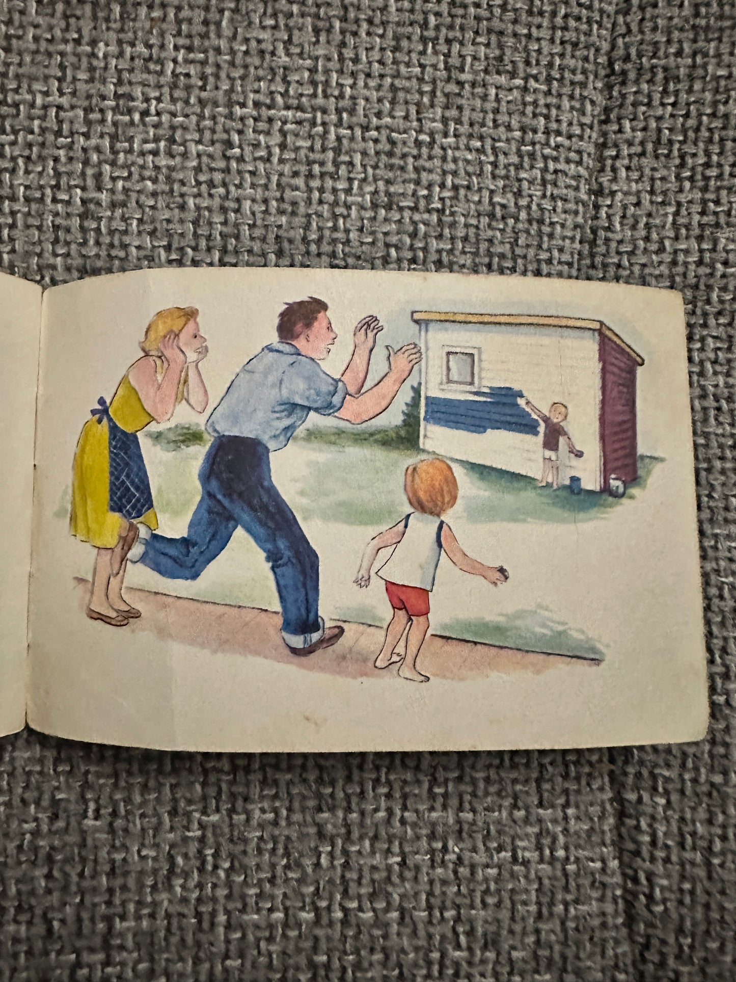 1960’s Ready To Read: Painting The Shed(Mary Roberts Illust) Dept For Education New Zealand