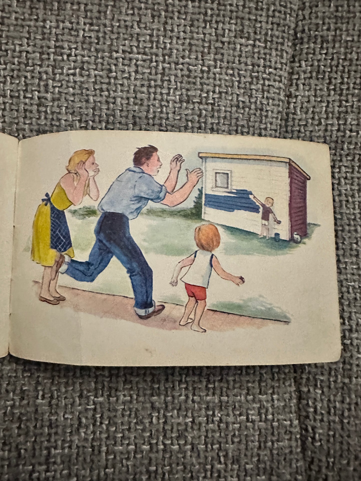 1960’s Ready To Read: Painting The Shed(Mary Roberts Illust) Dept For Education New Zealand