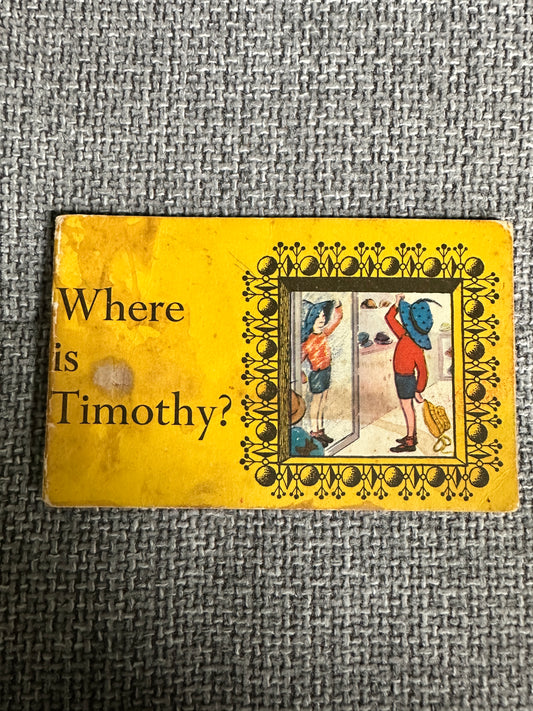 1960’s Ready To Read: Where Is Timothy? - Dora Ridall (Dept of Education New Zealand