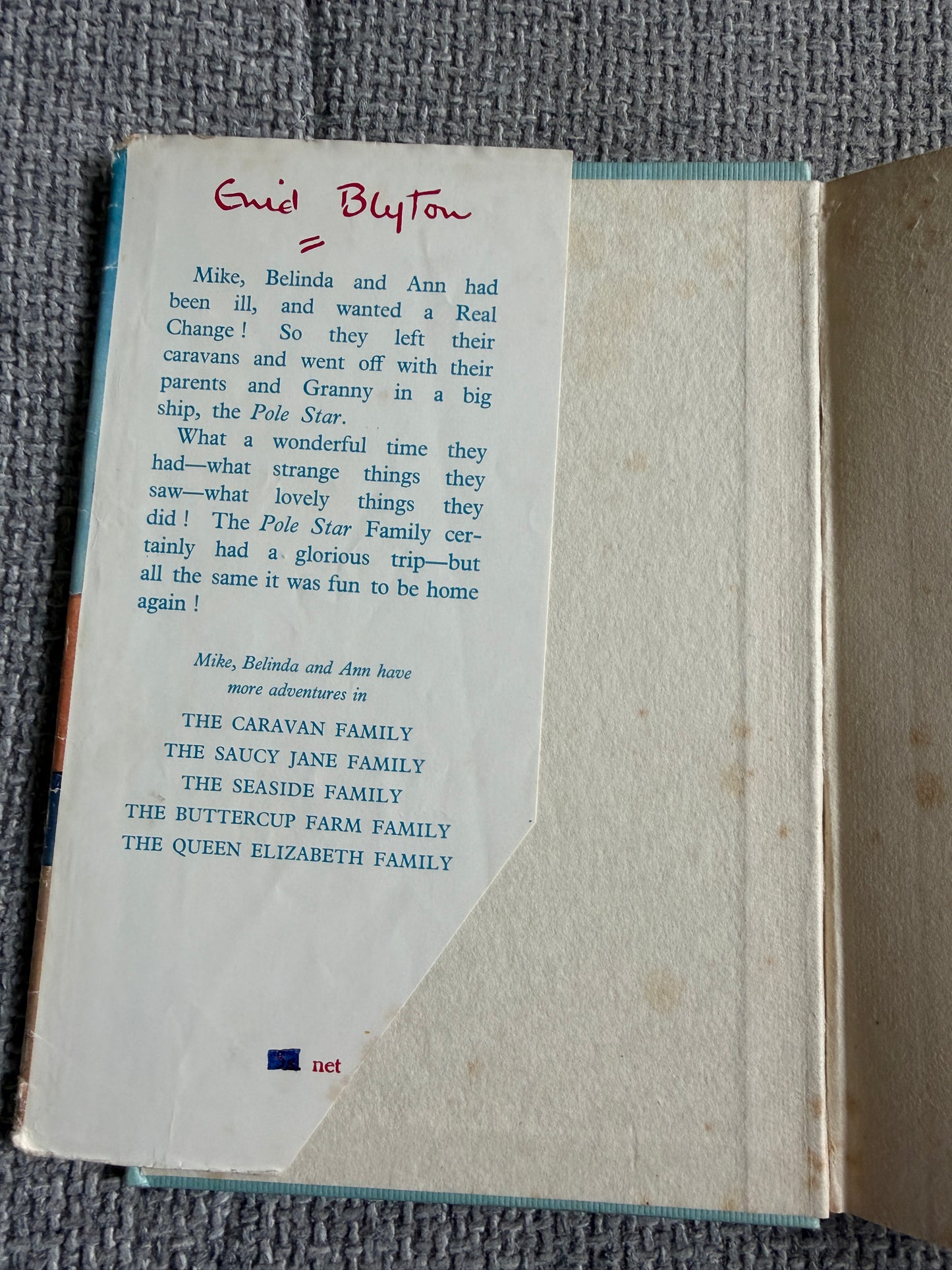 1961 The Pole Star Family - Enid Blyton (Ruth Gervis illust) Lutterworth Press