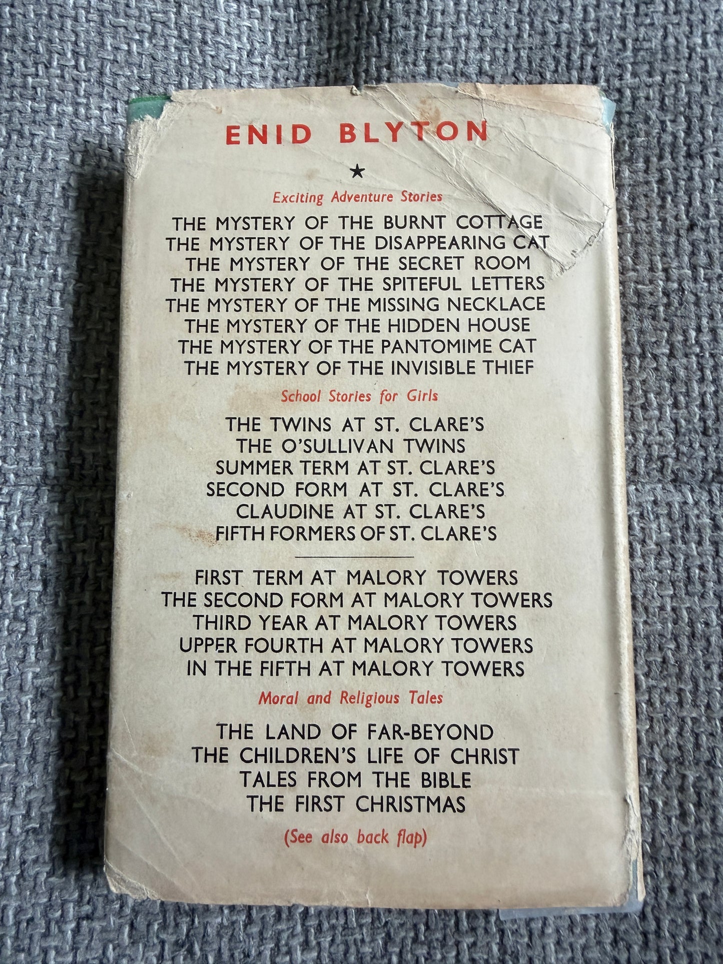 1951 Eight O’Clock Tales - Enid Blyton (Dorothy M. Wheeler illust) Methuen & Co Ltd