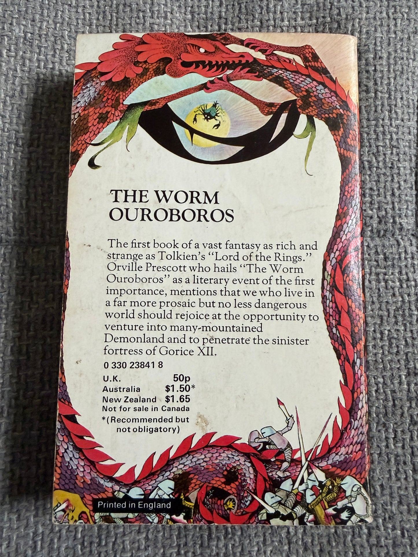 1973 The Worm Ouroboros - E. R. Eddison (Pan Books)