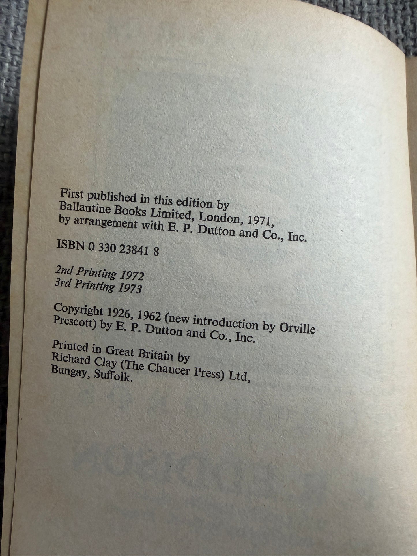 1973 The Worm Ouroboros - E. R. Eddison (Pan Books)