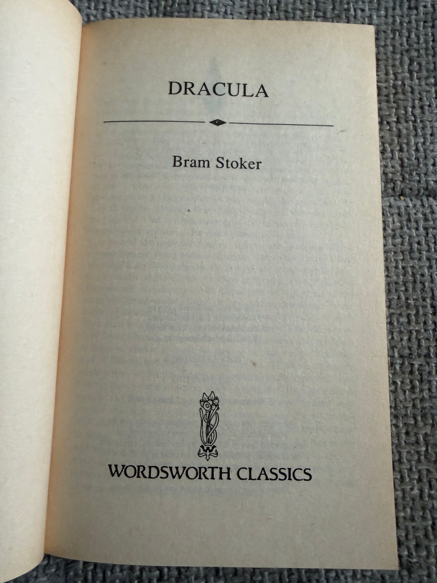 1993 Dracula - Bram Stoker (Wordsworth Classics)