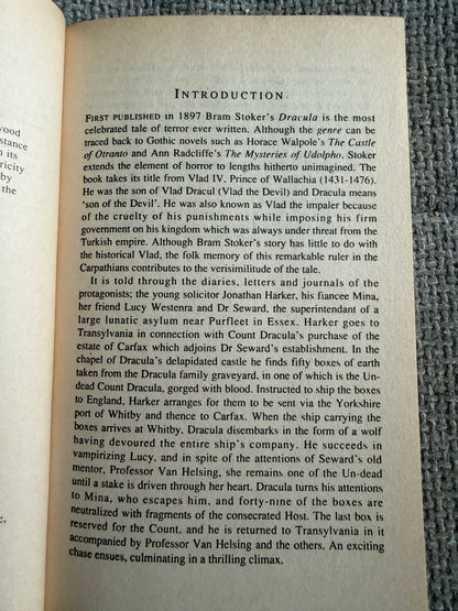 1993 Dracula - Bram Stoker (Wordsworth Classics)