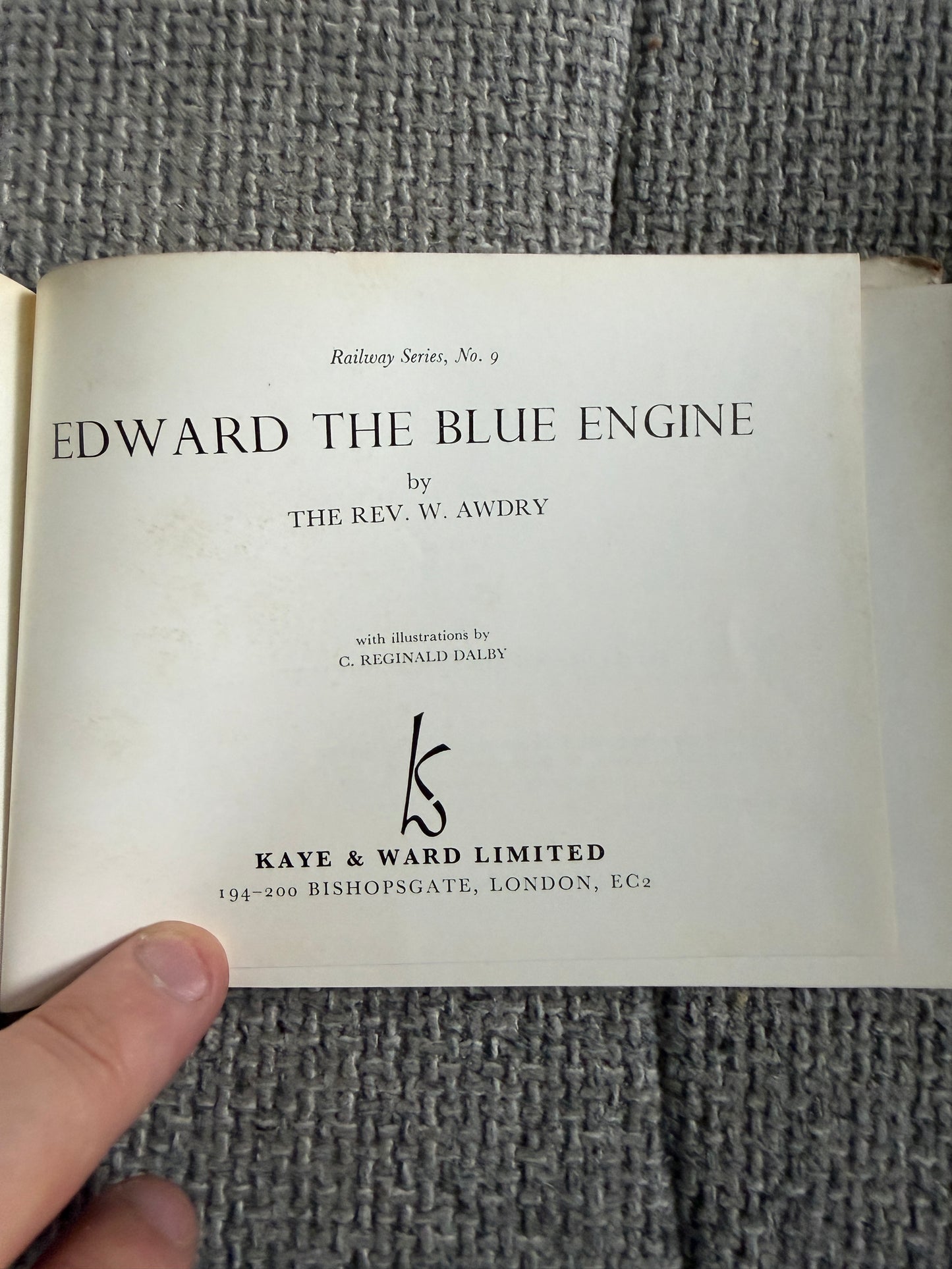 1969 Edward The Blue Engine (No9)The Rev. W. Awdry (C. Reginald Dalby illust) Kaye & Ward Ltd